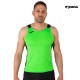 CAMISETA TIRANTAS JOMA RECORD II VERDE FLÚOR NEGRO 102222.021