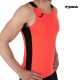 CAMISETA TIRANTAS JOMA RECORD II CORAL FLÚOR NEGRO 102222.041