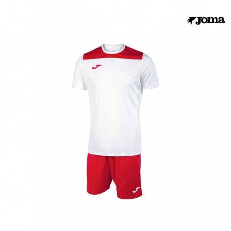 CONJUNTO SET JOMA PHOENIX II BLANCO ROJO JR NIÑO 103124.206